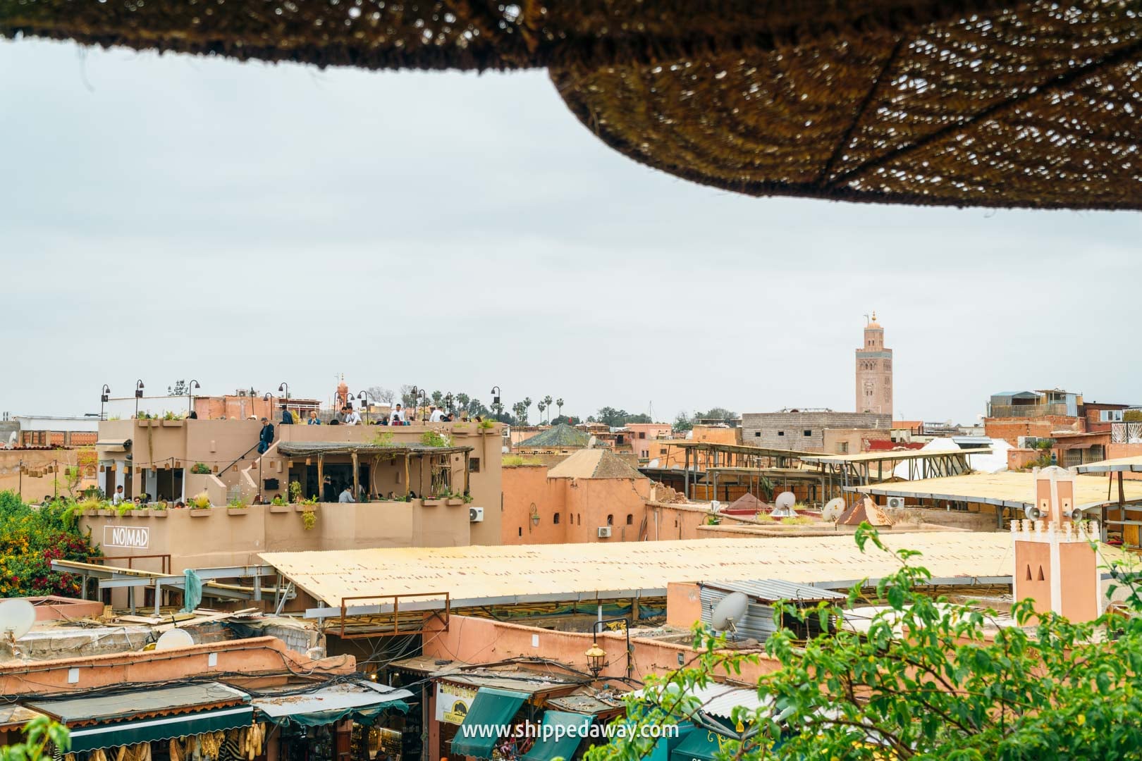 Things to do in Marrakesh, Morocco - views from a rooftop restaurant and cafe