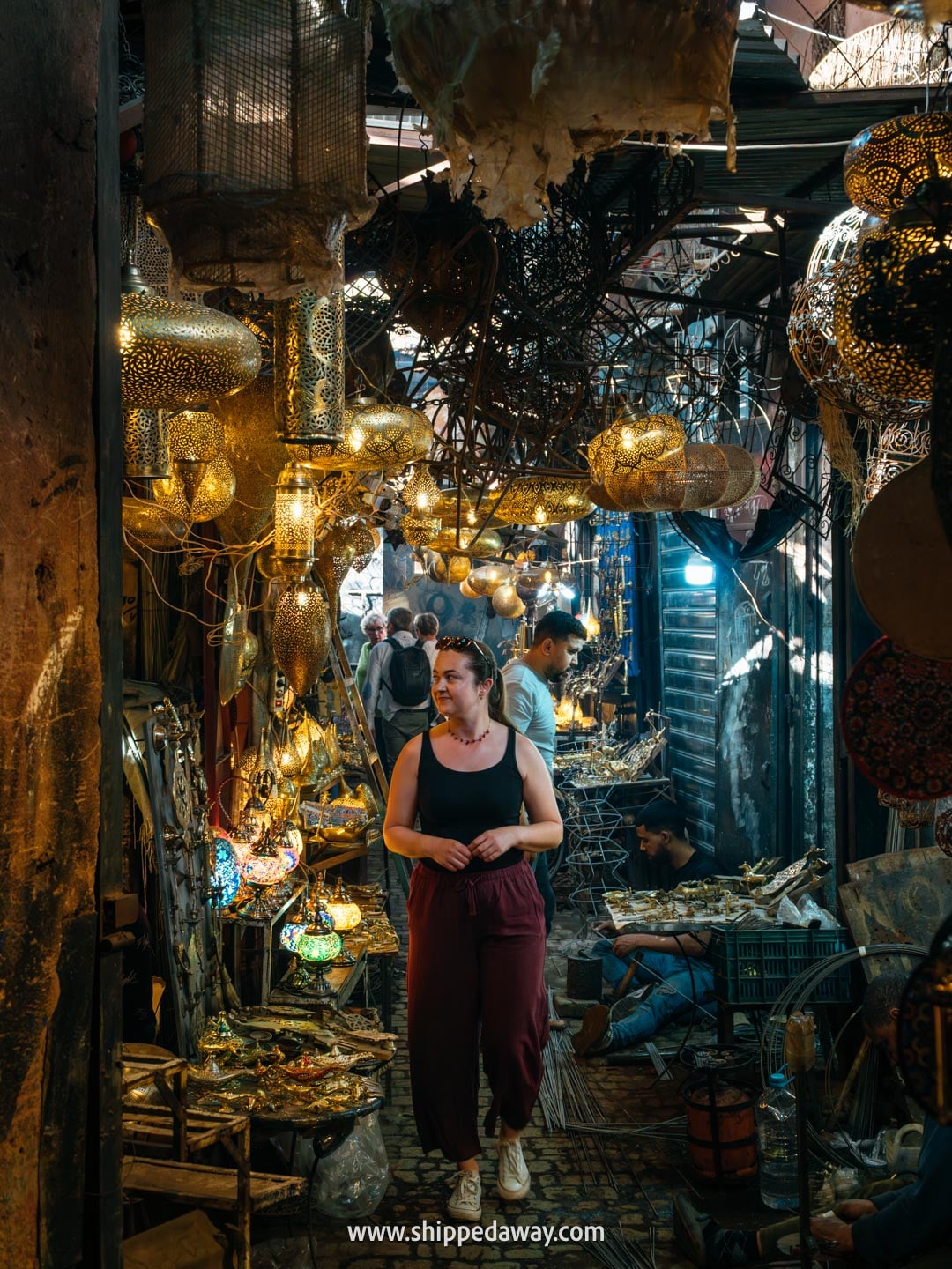 Things to do in Marrakesh, Morocco - walking through souks of the medina - copper souk