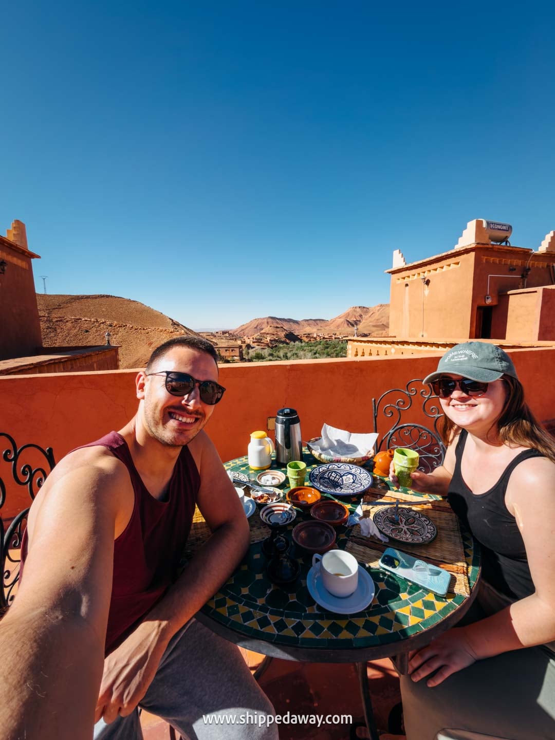 Ait Benhaddou Travel Guide - How to visit Ait Benhaddou - breakfast at our Kasbah hotel