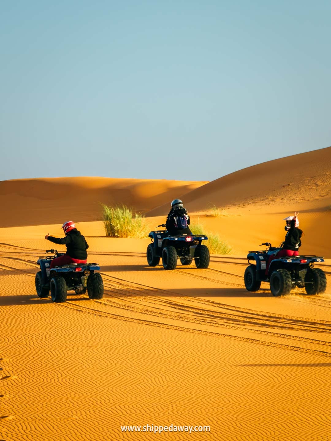 Our experience in a desert camp in Merzouga, Morocco - quad bike ride