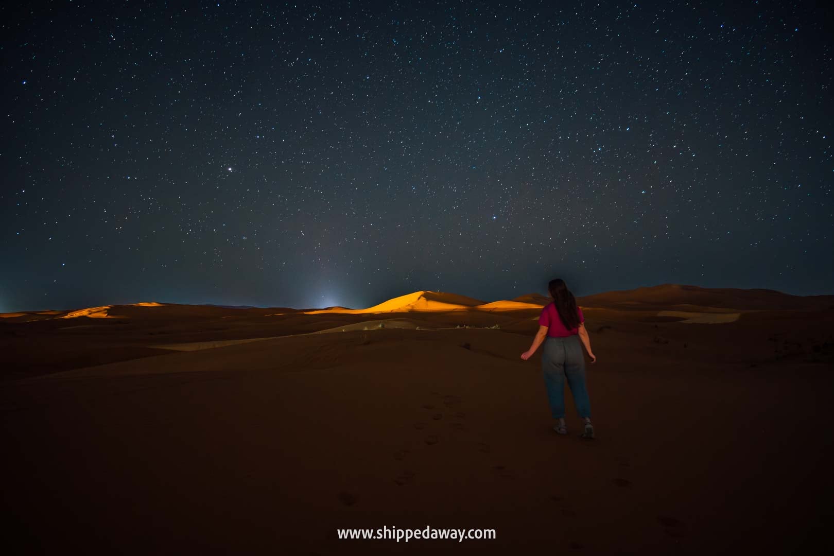 Our experience in a desert camp in Merzouga, Morocco - stargazing
