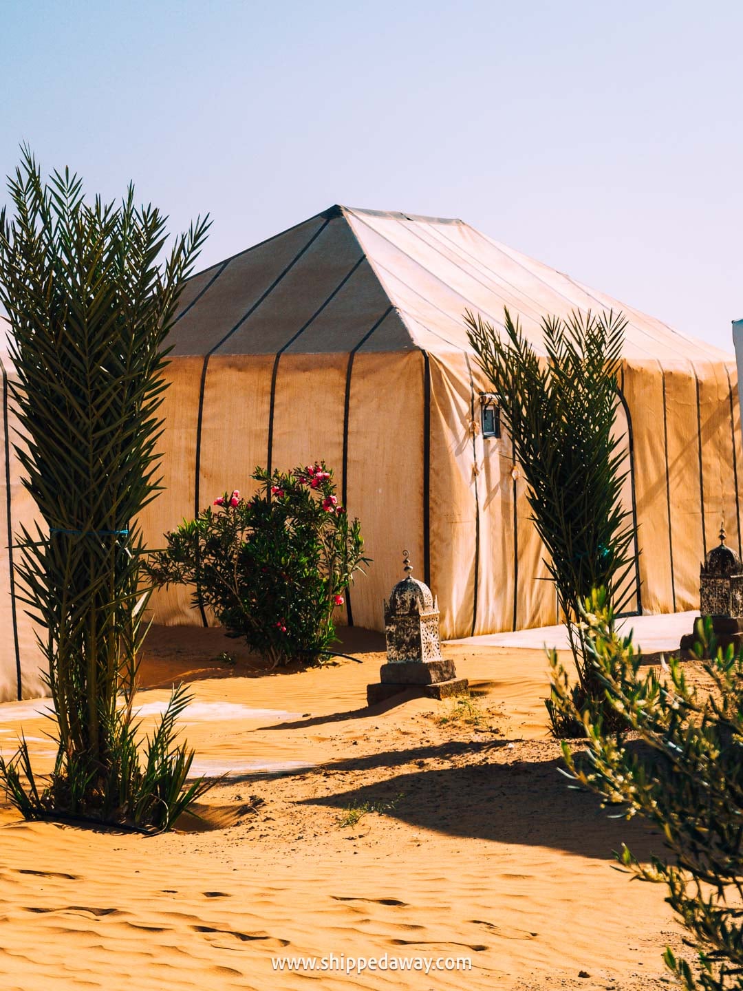 Our experience in a desert camp in Merzouga, Morocco - outside area