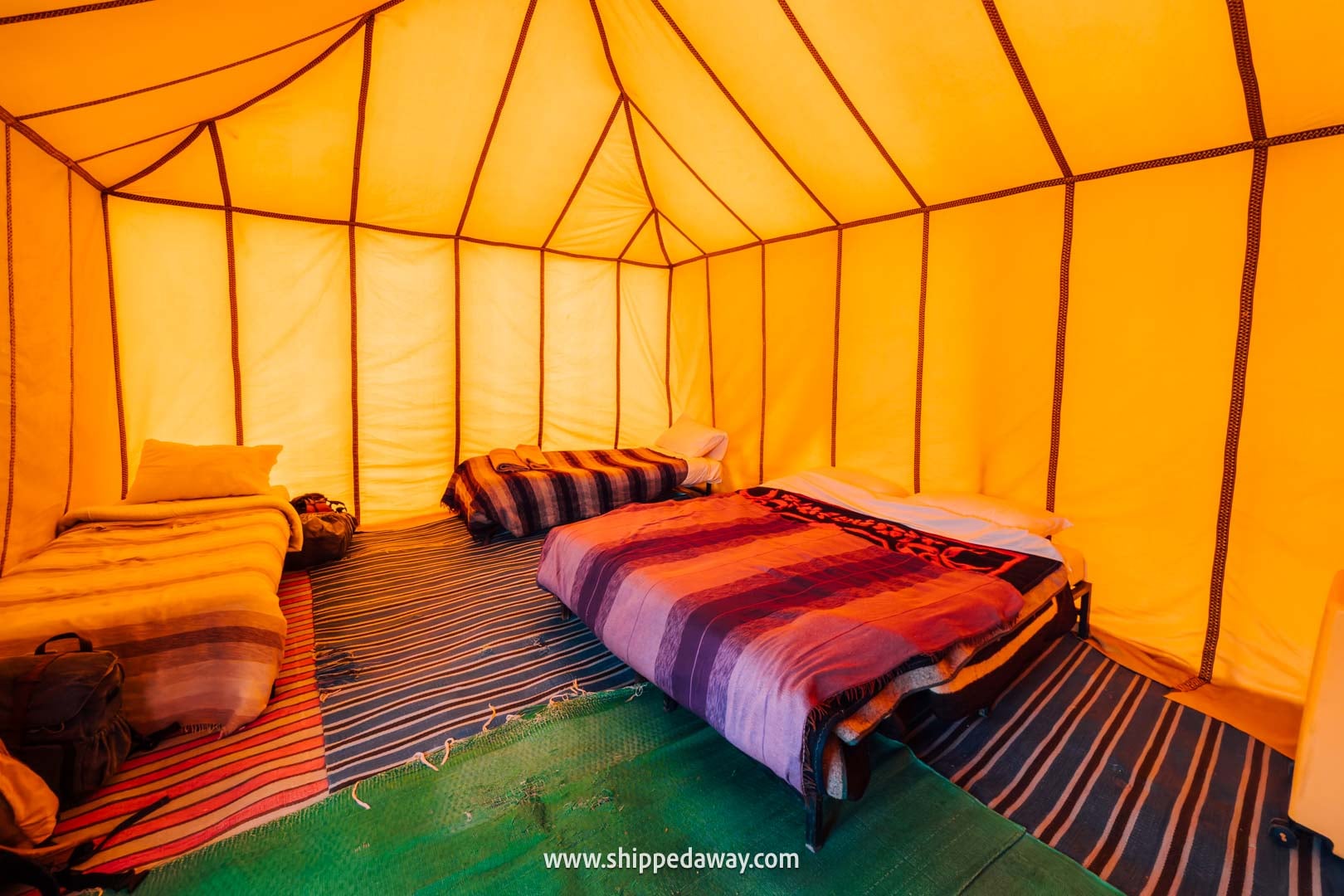 Our experience in a desert camp in Merzouga, Morocco - basic room