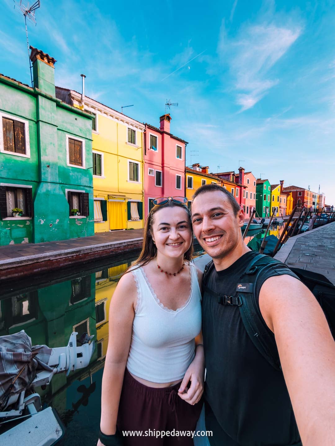 things to do in Venice - tips from our Venice trip - selfie from the colorful Burano Island