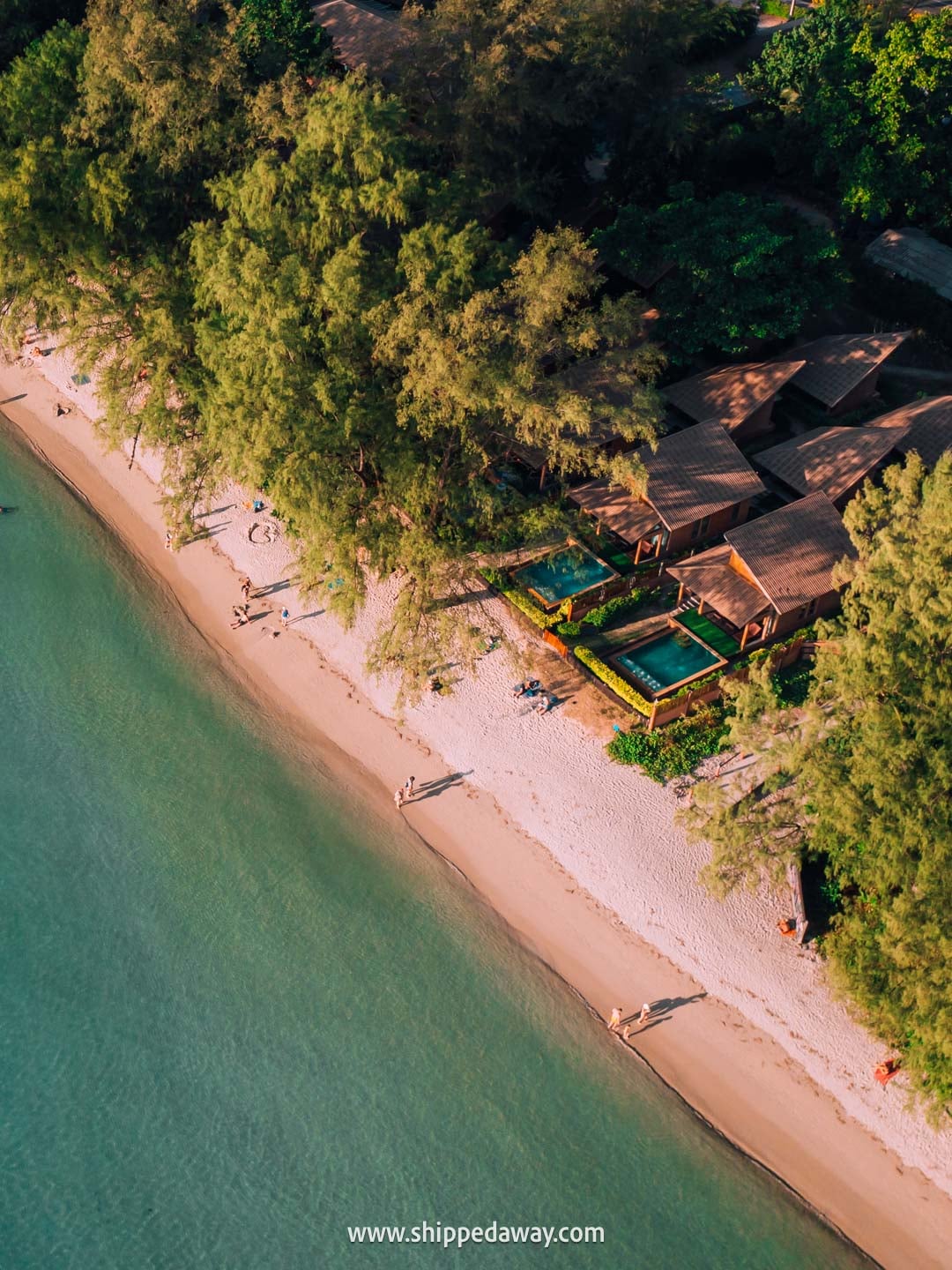 Which Trat Island Is Best? Drone view of a beach in Koh Chang