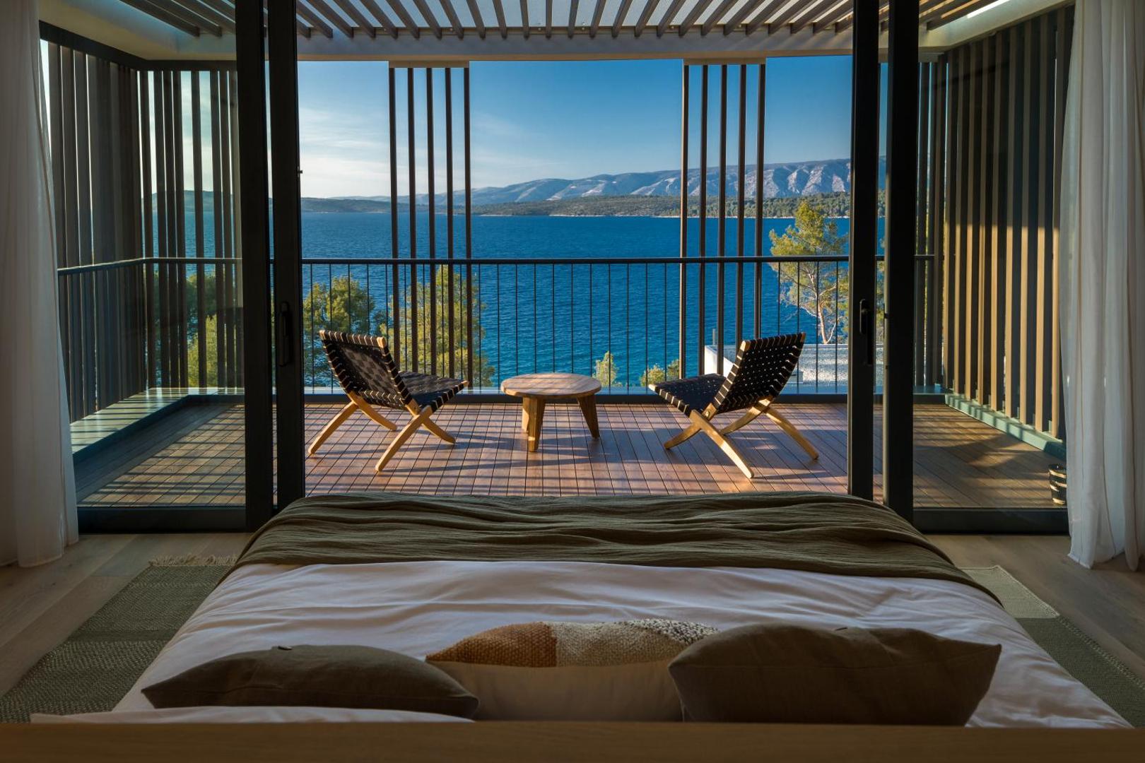 best Stari Grad luxury hotels - our favorite luxury hotels to stay in Hvar - View from the room at Maslina Resort Stari Grad Hvar