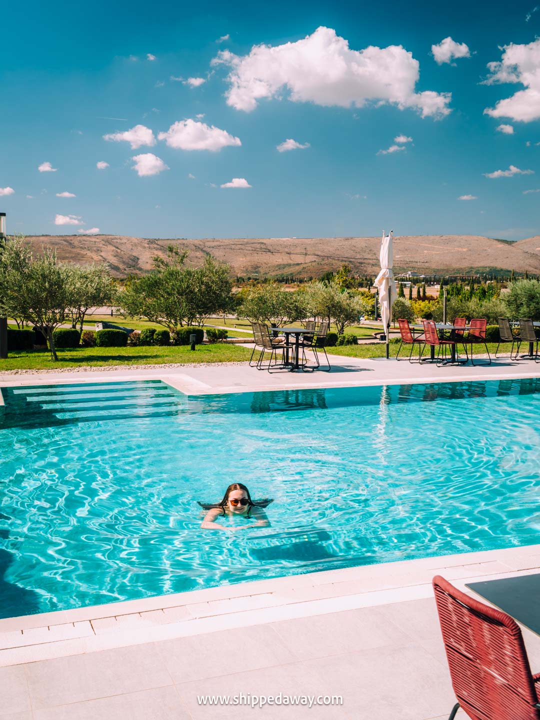 Two weeks in Bosnia and Herzegovina - 2-week Bosnia and Herzegovina itinerary - our hotel with pool in Mostar