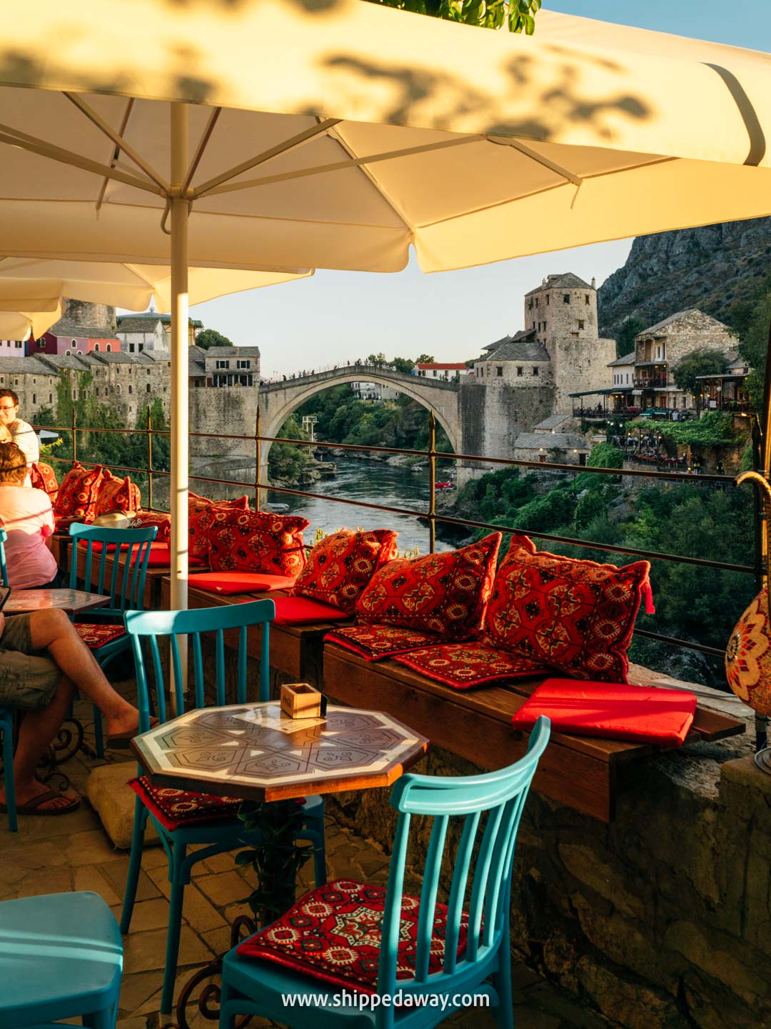 Two weeks in Bosnia and Herzegovina - 2-week Bosnia and Herzegovina itinerary - cafe in Mostar