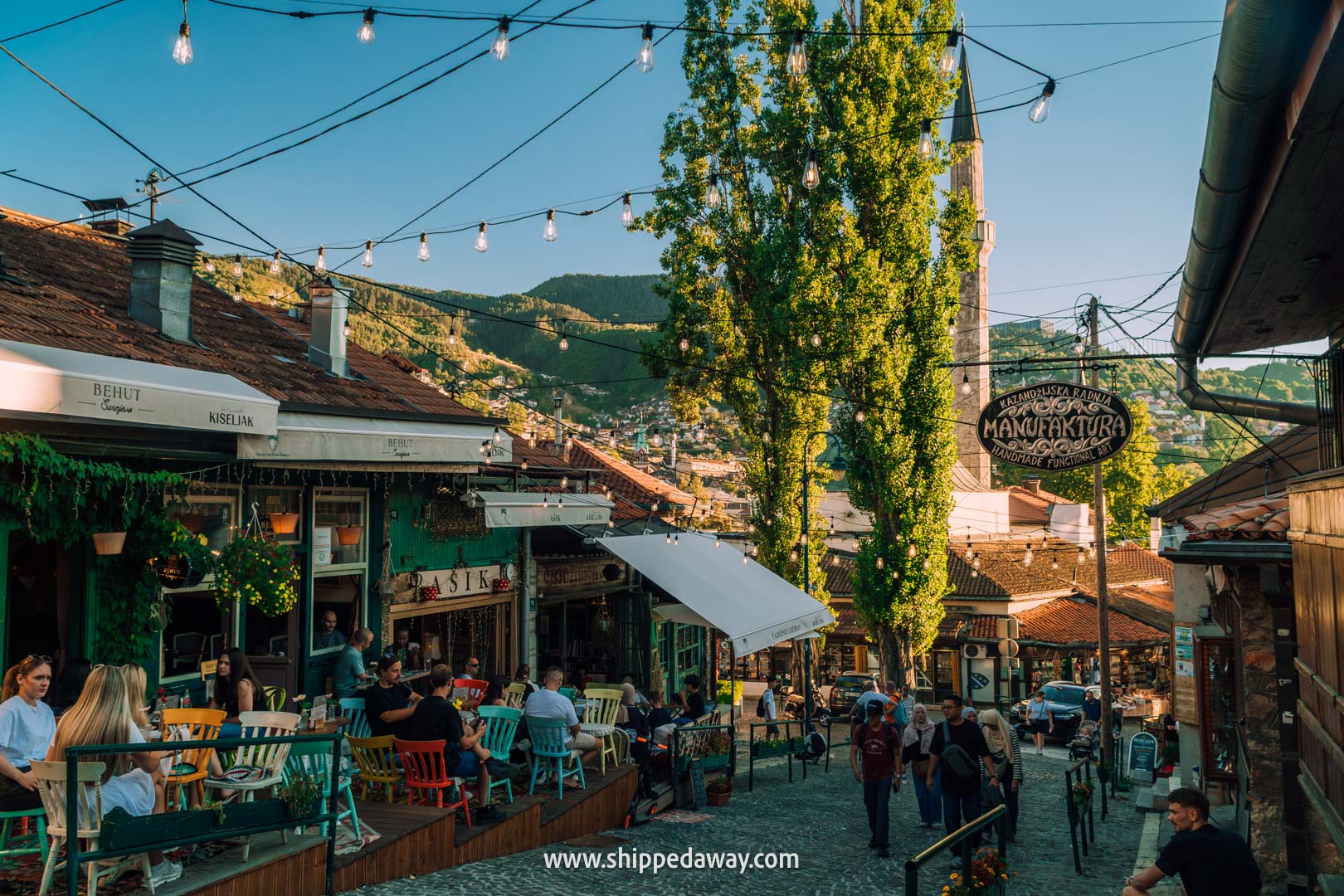Two weeks in Bosnia and Herzegovina - 2-week Bosnia and Herzegovina itinerary - Cafes at Kovaci street
