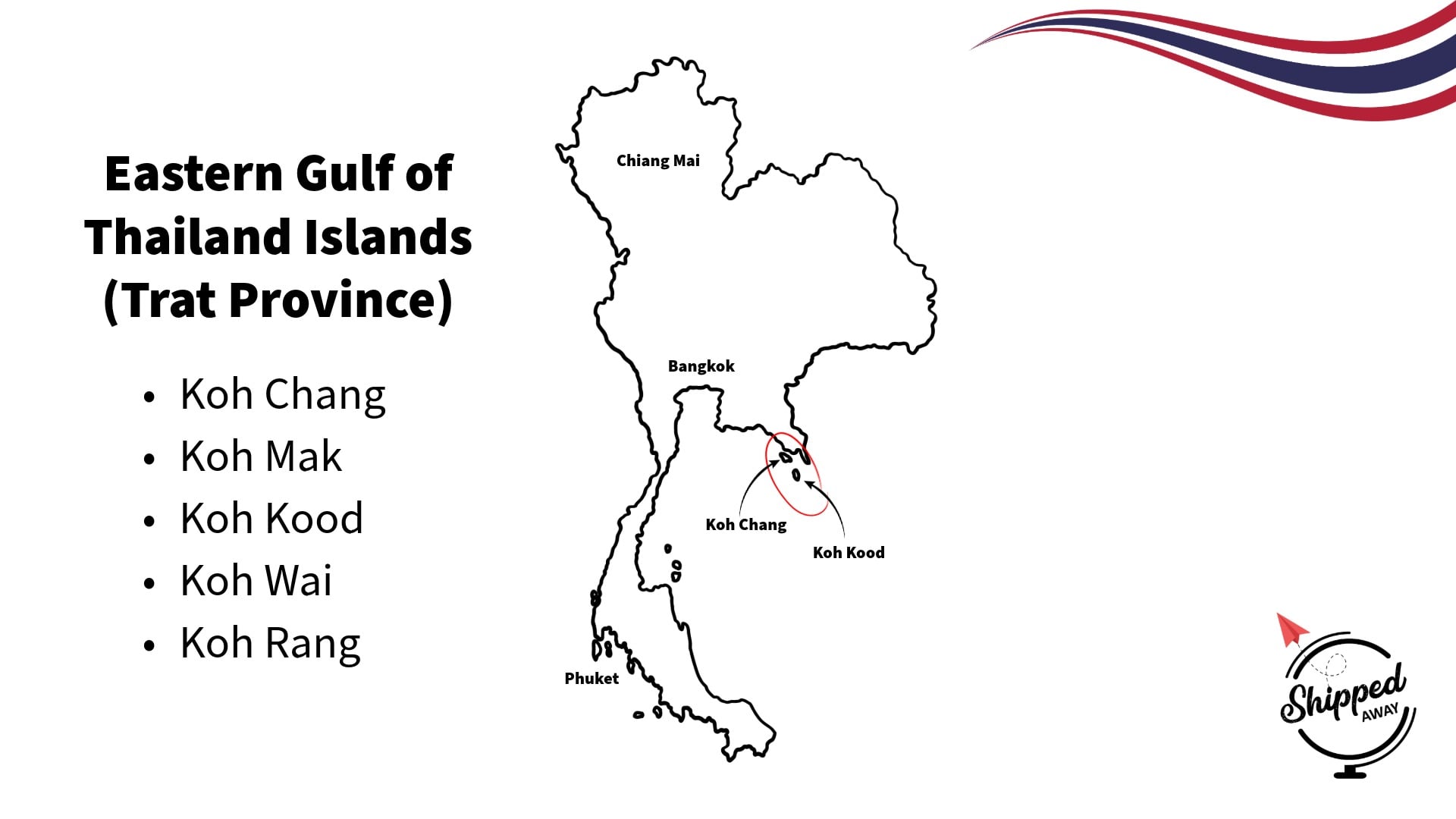 Trat Islands Comparison: Which Trat Island Is Best? Location on the map