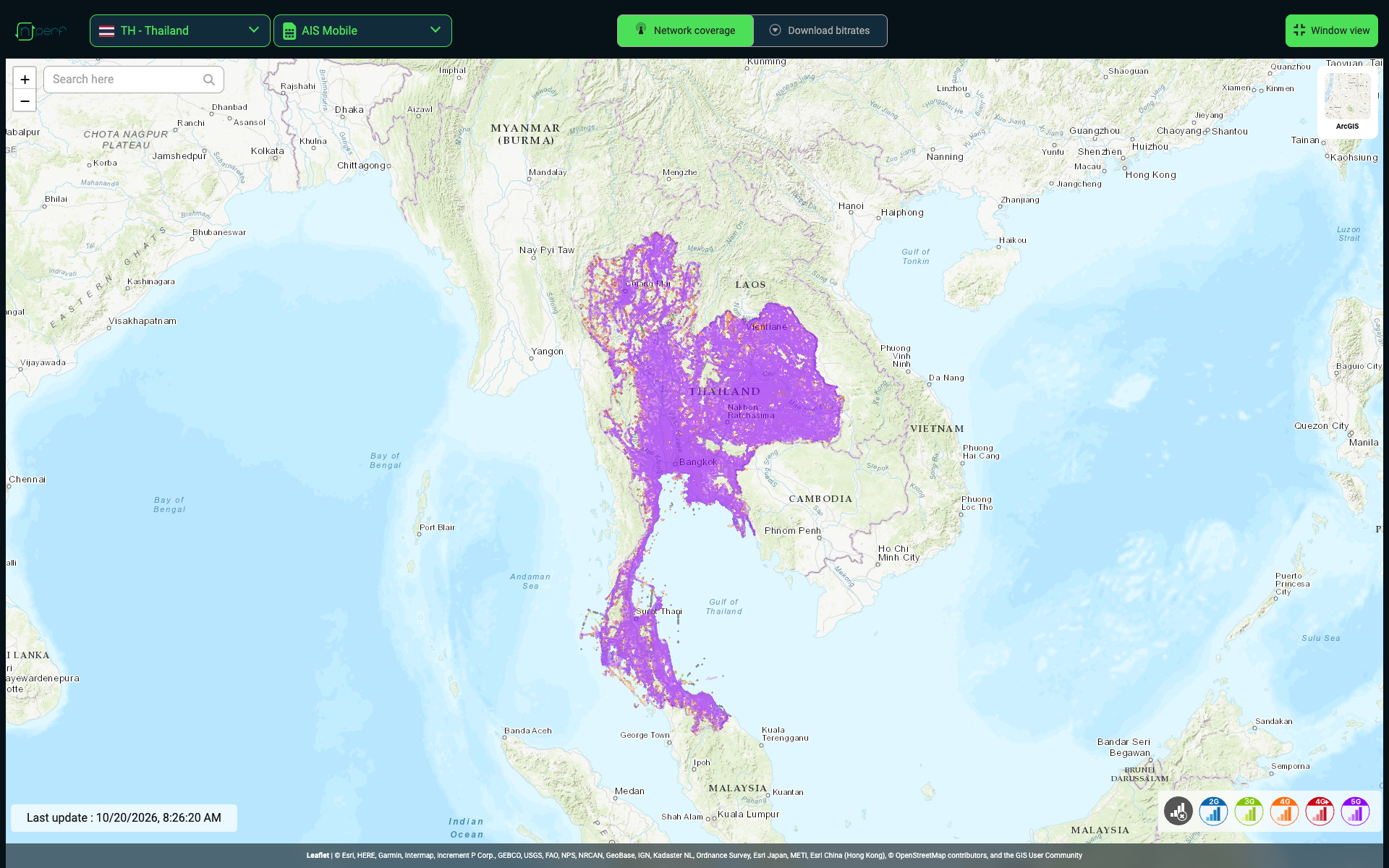 nperf AIS coverage - Best Thailand SIM Card