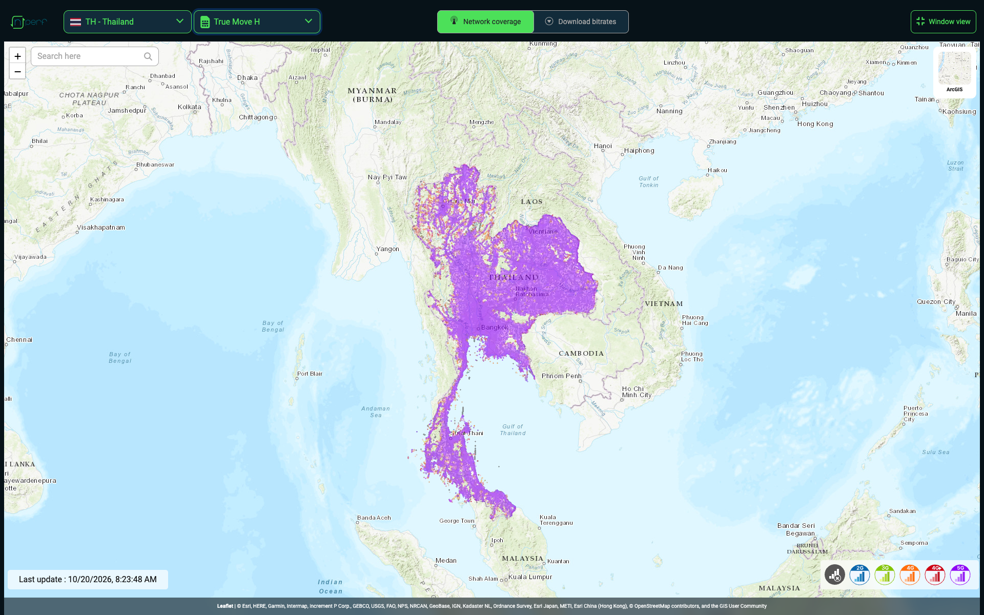 nperf True coverage - Best Thailand SIM Card